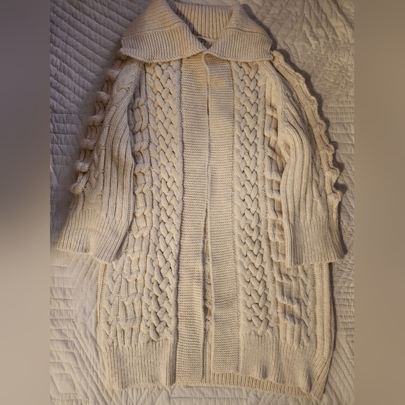 ZARA NWOT Textured Knit Coat - Picture 11 of 16